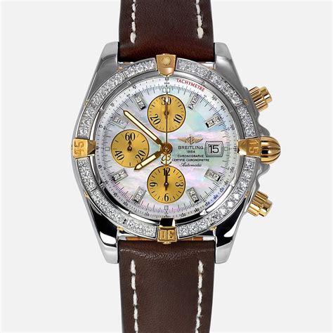 breitling chronomat evolution b13356 watch|breitling evolution diamond bezel.